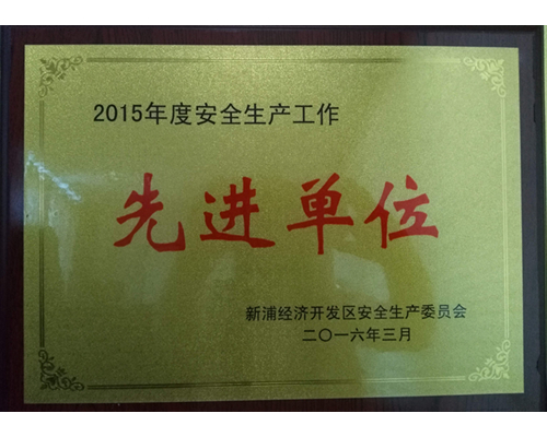 2015年度安全生产先进单位